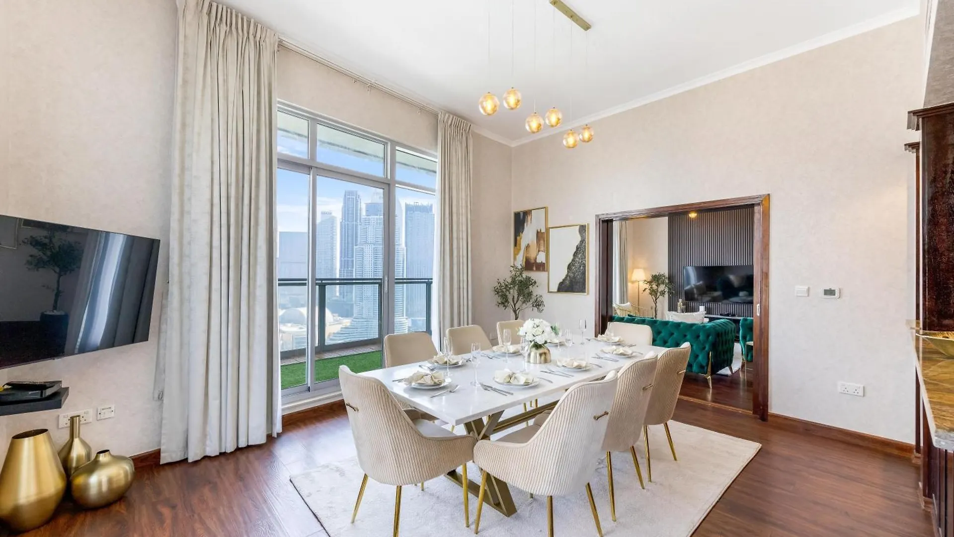 Durrani Homes - Alluring 5Br Penthouse With Burj Khalifa And Fountain View Dubai